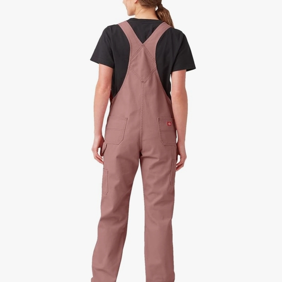 Women's Pink Dickies Overalls - Picture 3 of 3
